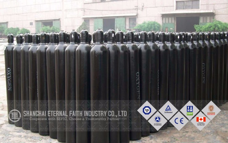 SEFIC ISO9809 50 Liter medical Empty Oxygen Cylinder Price