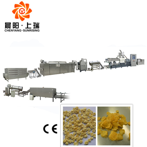 Línea de producción de cereales para el desayuno copos de maíz maquinaria alimentaria