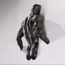 High quality wall art statue nude bronze Matteo Pugliese