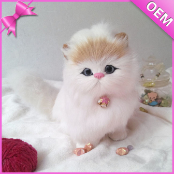 Hot Selling Cat Toy CE Standard Plush Toy White Cat Animated