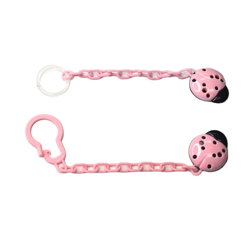 Baby Pacifier Clip Chain Ladybug Shape Pacifier Holder