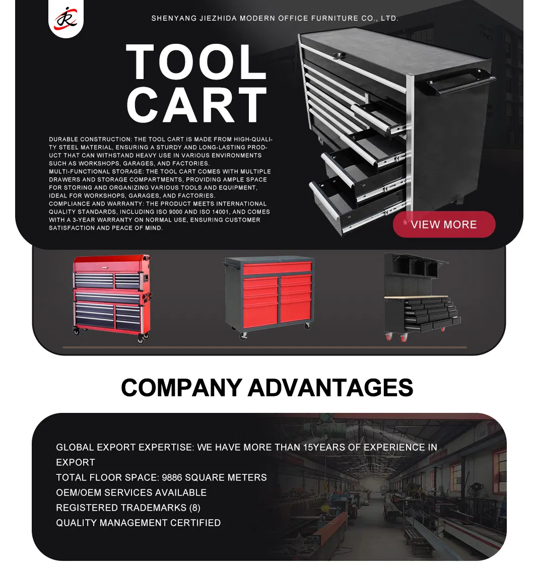 7 Drawers Heavy Duty Tool Chest Storage Cabinet for Garage Workshop Jzd