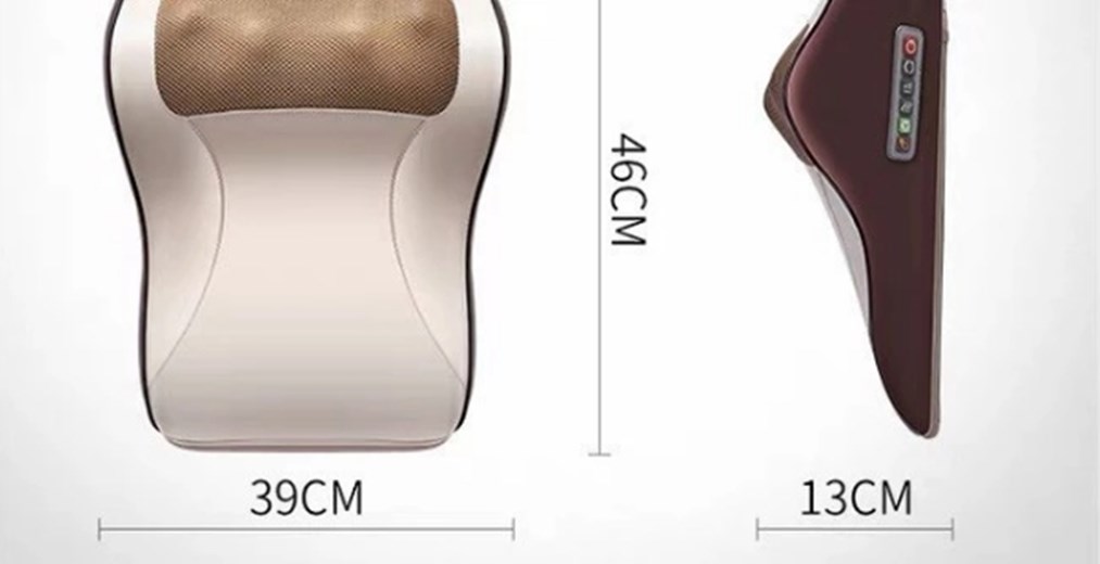 JW Factory Hot Sale Waist Neck Shoulder Massager Car Home Office Leg Massage Cushion Neck Pillow Waist Hot Massager