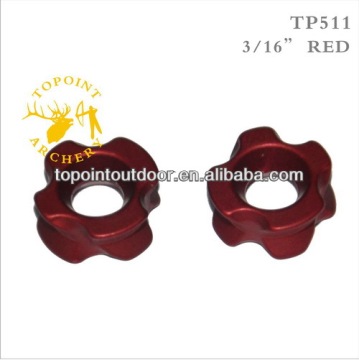 Topoint Archery,Peep Sights,aluminum machined,3/16",red color,TP511-3/16-RED