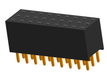 2.54mm Female Header Three Row Straight Type H:8.5