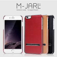 NILLKIN Delicate leather texture cover M-Jarl series mobile phone cases with metal stander For Phone 6(4.7inch)