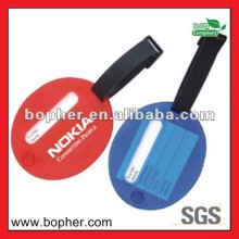 custom lovely soft pvc luggage tag