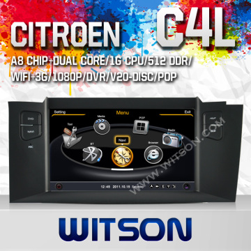 Car Dve Player for Citroen C4l 512m DDR II ROM