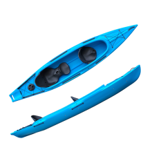 Ocean Canoe Kayak with Folding Plastic Seats: Accommodating 3 People