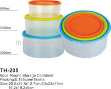 round plastic strorage box