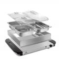 Professional Hot Plate Food Warmer with 3 Tray