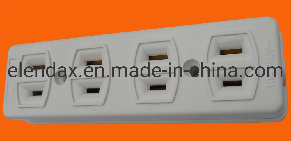 Розетка пружинного типа, 4-местная (AE6004)