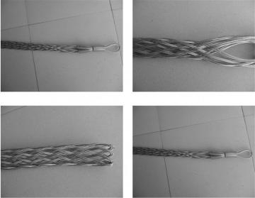 Electric cable pulling socks