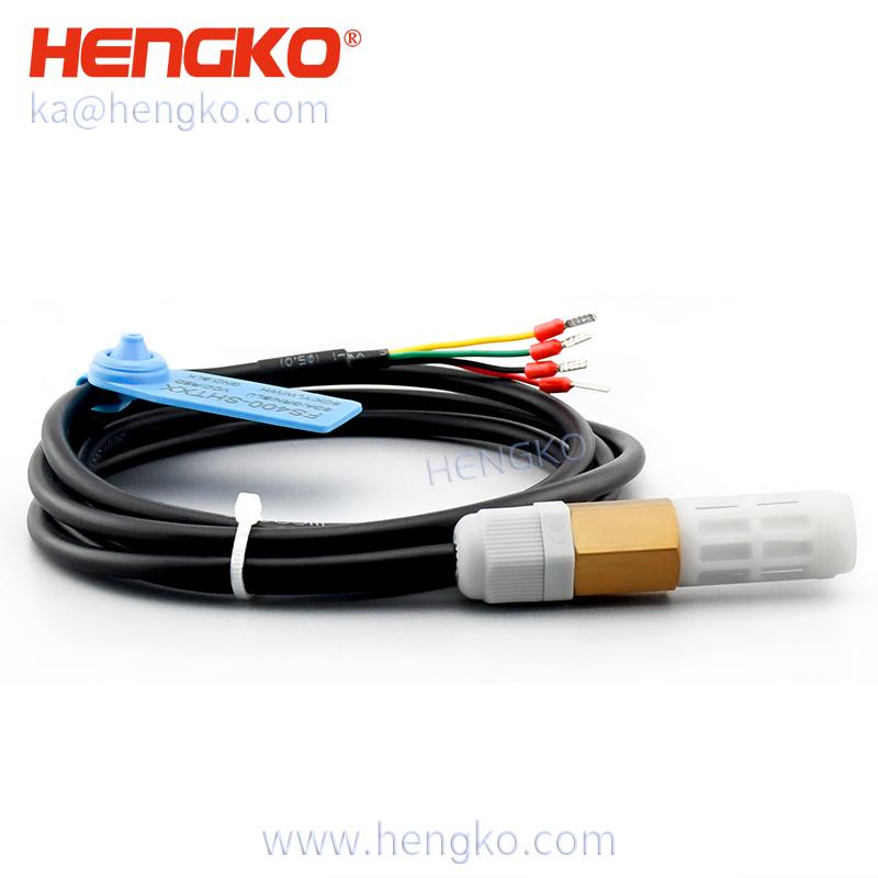 HENGKO316L stainless steel soil temperature and humidity sensor waterproof and dustproof probe iic output for harsh environments