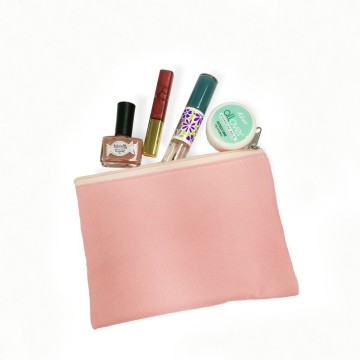 Custom mini zipper pouch travel cosmetic bag