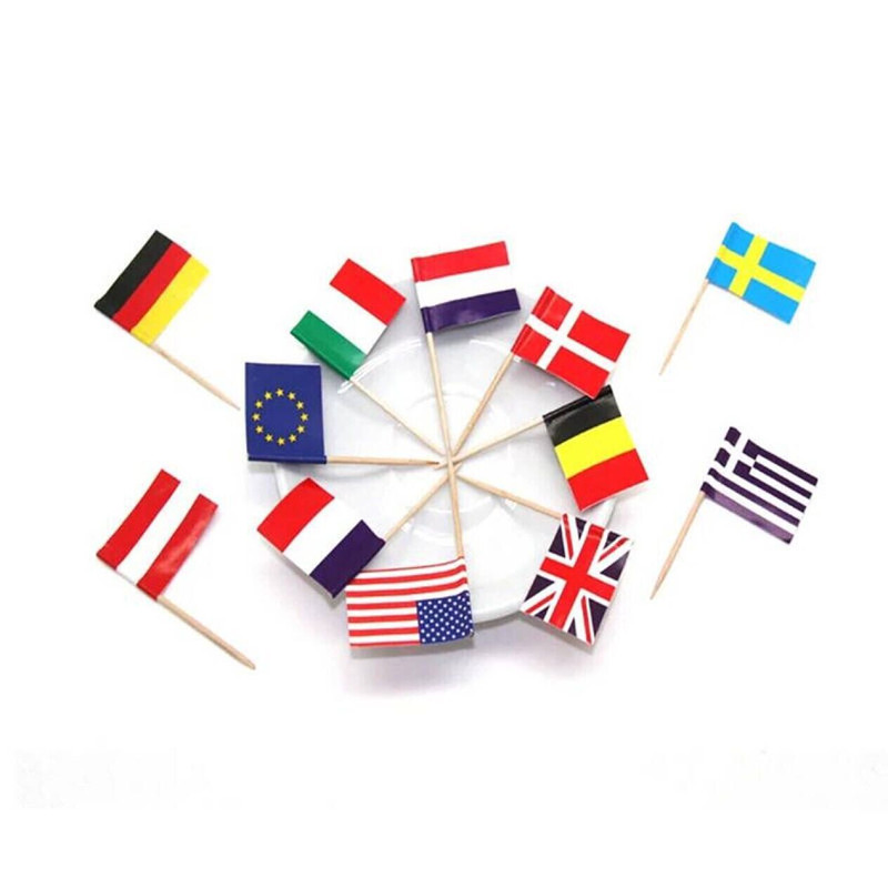 All Countries Flags Sticks