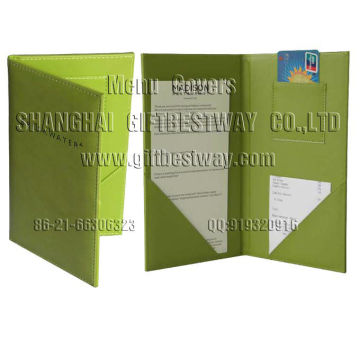 Black bill holder,check holders ,leather bill folder holder