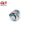 Yeswitch 16mm sakelar tombol tekan logam anti-vandal