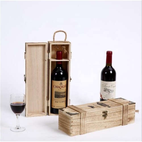 OEM Pine Wood Gift Wine Box