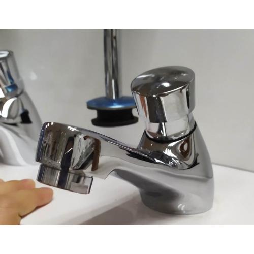 Deck Mounted Hand Push Faucet Self Closing