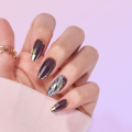 New arrivals gold foil cat eye false nails