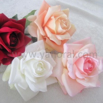 11cm rose flower head white pink artificial rose flower for wedding artificial rose tree