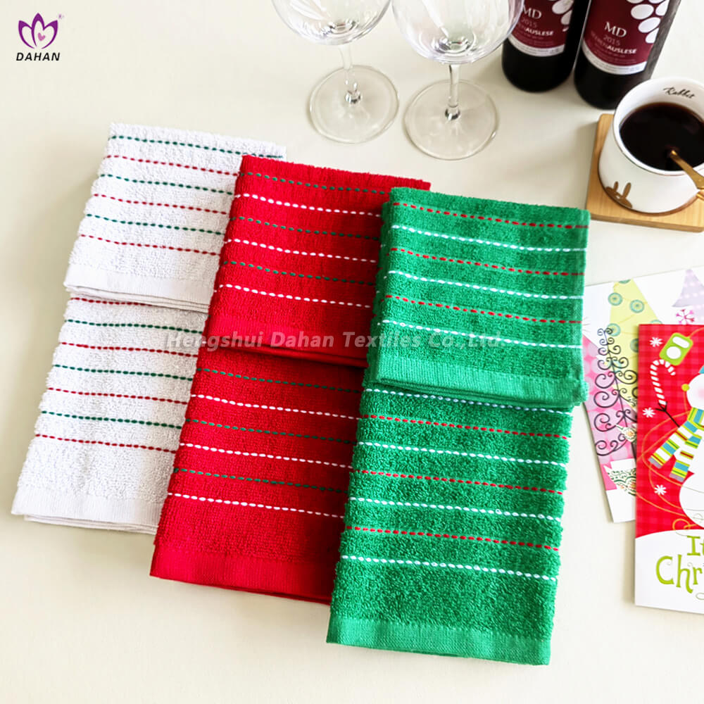 Christmas Yarn Dyed Kitchen Towels 4 Pack1