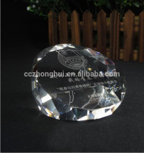 custom logo crystal paperweight, glass paperweight