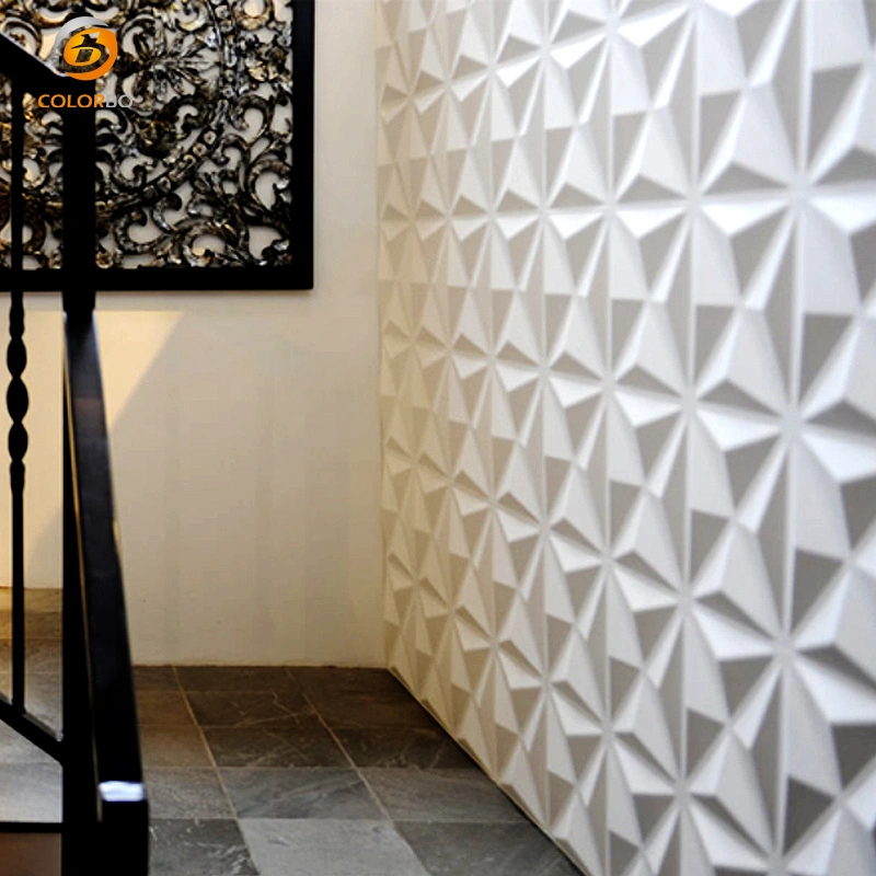 Reduce Noise 3D MDF Wall Panel for Home Decoration