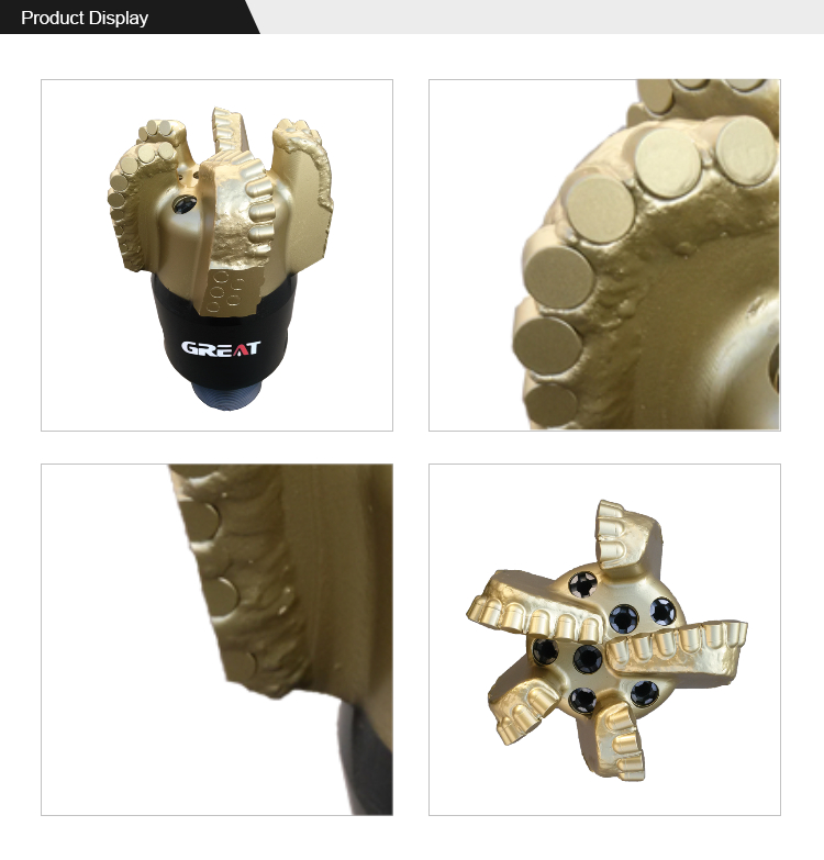 Hard Rock Drilling Full Cutter PDC Diamonds Bits With PDC Cutter