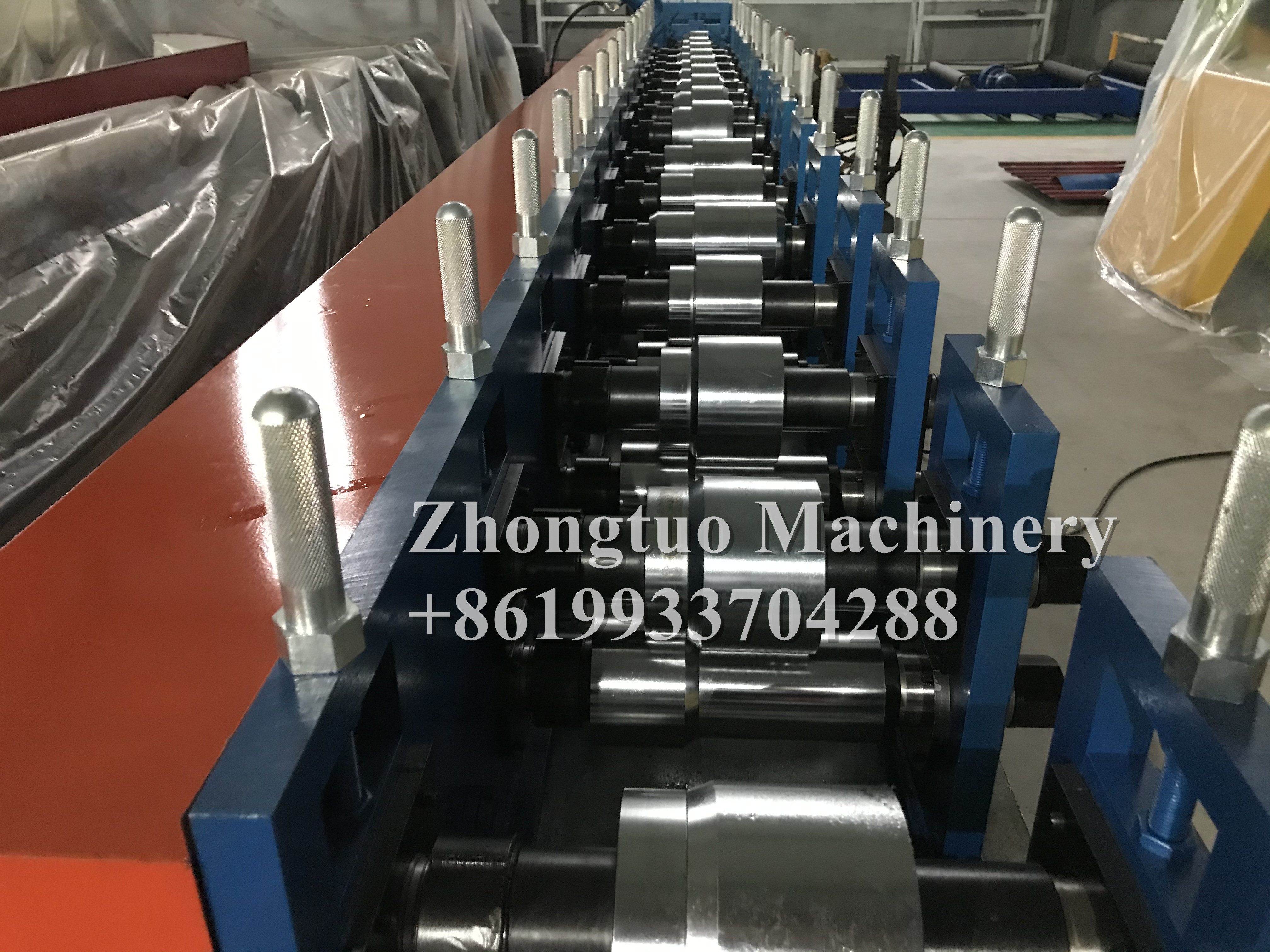 Metal steel door frame roll forming machine