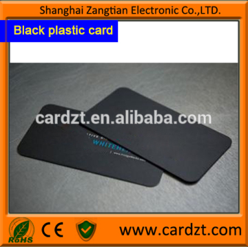 blank plastic card black