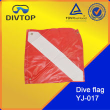 Diving Red and White Flag