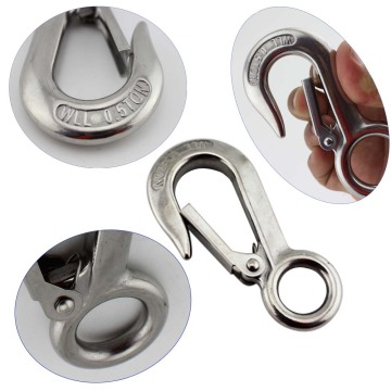 0.3T Marine Boat Stainless Large Eye Lifting Snap Crane Hooks