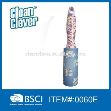 EZ PEEL COLORED LINT DUST DIR AND PET HAIR ADHESIVE ROLLER