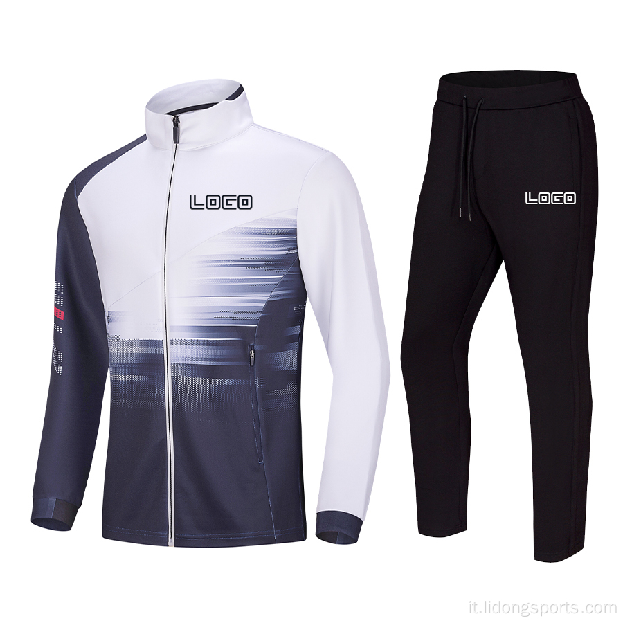 Ultimo design personalizzato Sublimation Running Tracksuit