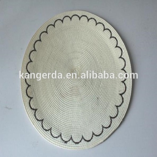 white pp embroidery placemat