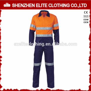 wholesale custom safety high visibility reflective work overalls for men