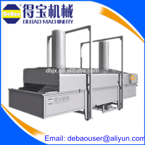 Continuous pellets frying machine