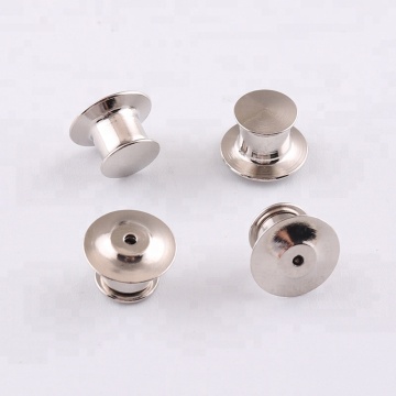 Brass Silver Locking Flathead Lapel Pin Back Clutch Clasp Fastener