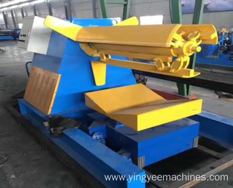 10 tons hydraulic decoiler with coil car