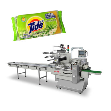 Automatic soap flow wrapping machine