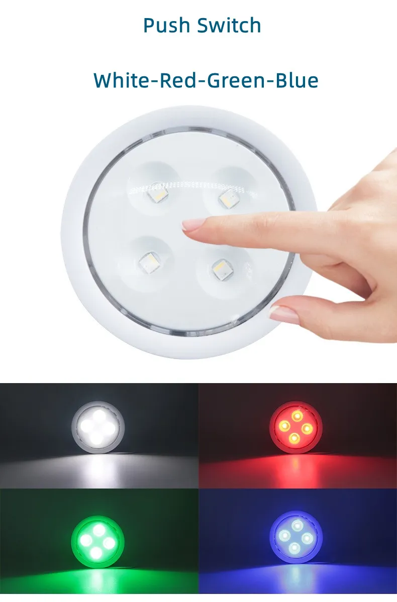 Dimmable Wireless RGB Puck Light for Stylish Home Decor