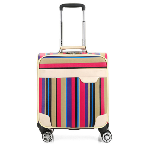 Board airport pu leather suitcase luggage