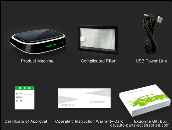 Mini -USB -Autoluftreiniger tragbarer Luftreiniger