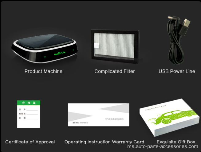Mini USB Car Purifier Portifable Air Purifier