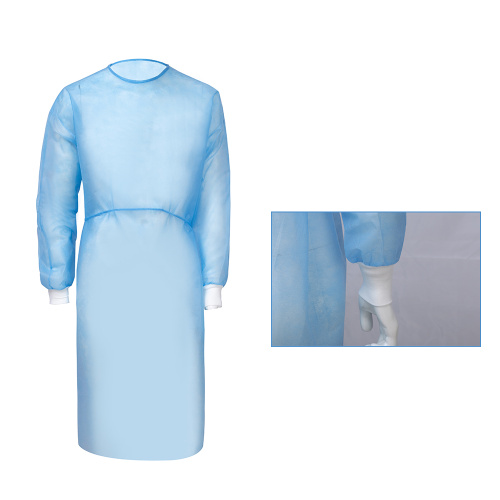 Robe d&#39;isolation médicale jetable non tissée