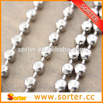 silver multi-faceted ball chain