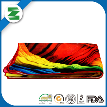 Microfiber reactive print logo custom print beach towel