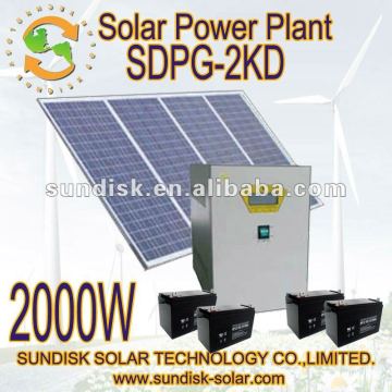 supply power solar system 2kw